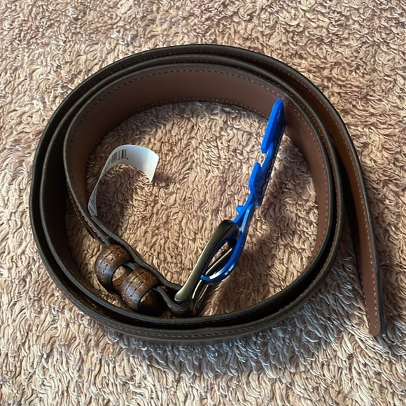 🌸NIP COLUMBIA Leather Belt - size Men’s 50” waist - Picture 6 of 14